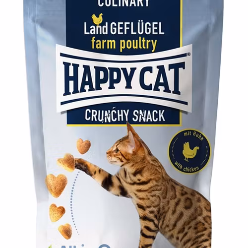 HappyCat Crunchy Snack, fågel/morötter, 70 g