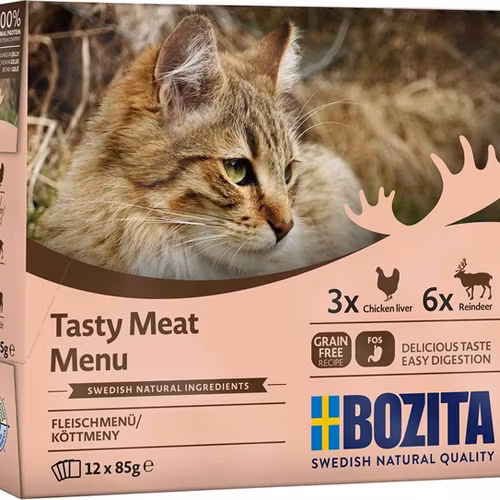Bozita katt Kött i gelé Multibox 12x85 g / 1.02kgo