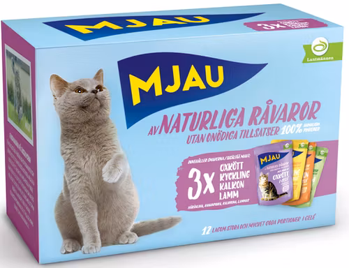 Mjau kött i gelé multipack 12*85g