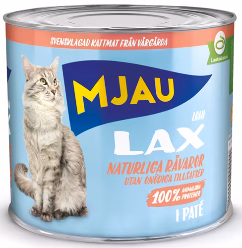 Mjau våt lax 635g