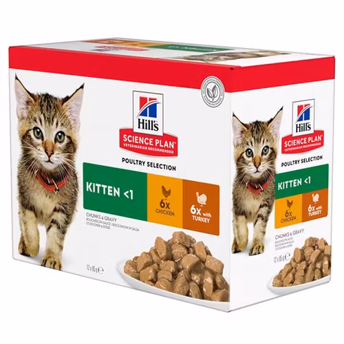 Hills Kitten Chicken & Turkey 12x85g