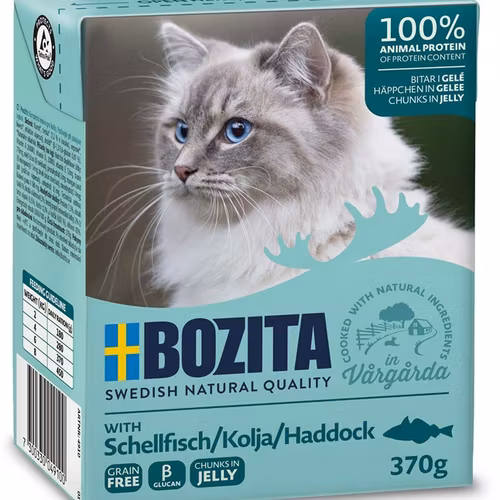 Bozita Katt Tetra Bitar i gelé Kolja 370 g
