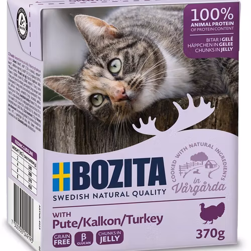 Bozita Katt Tetra Bitar i gelé Kalkon 370 g