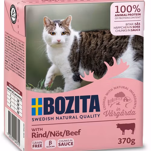 Bozita Katt Tetra Bitar i sås med Nötkött 370 g