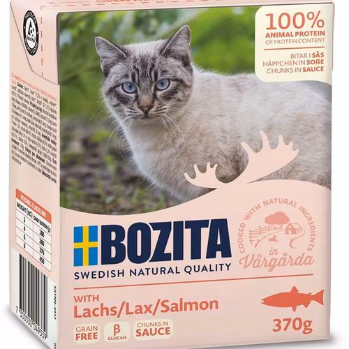 Bozita Katt Tetra Bitar i sås med Lax 370 g