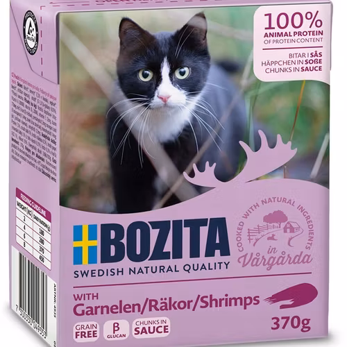 Bozita Katt Tetra Bitar i sås med Räkor 370 g