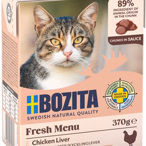 Bozita Katt Tetra Bitar i sås lever 370 g