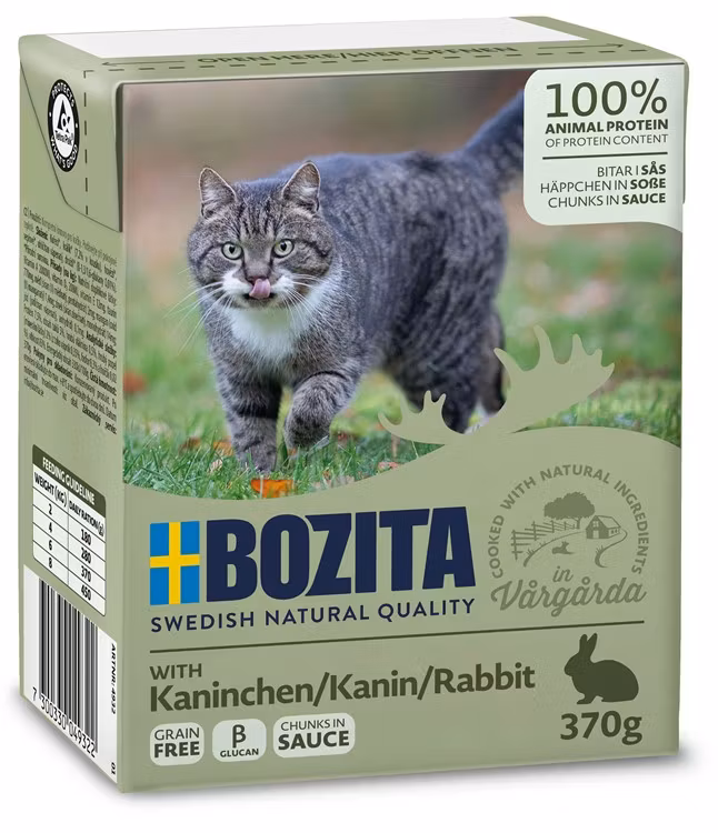 Bozita Katt Tetra Bitar i sås med Kanin 370 g