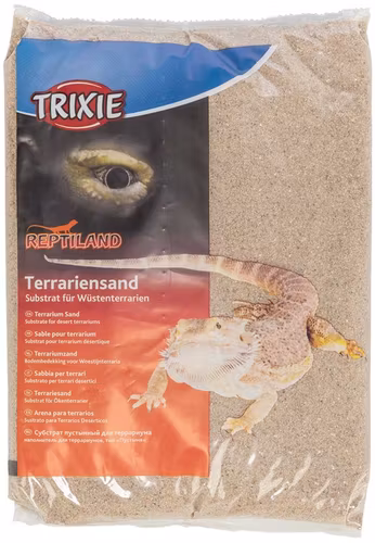 Terrariesand gul 5 kg.