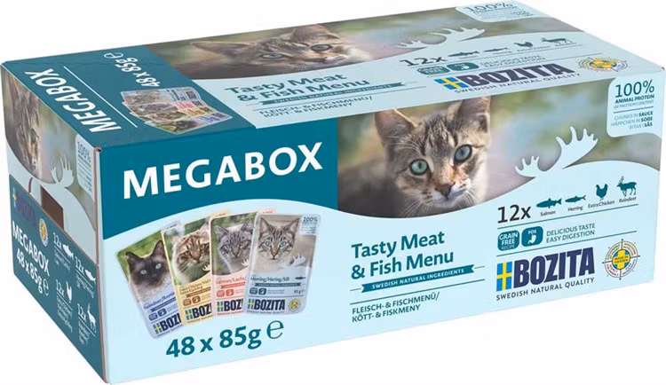Bozita katt pouch CIS Megabox 48x85g .
