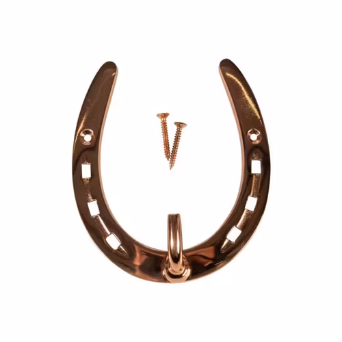 Hästsko väggkrok – Massiv mässing .