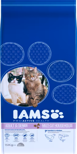 IAMS CAT Adult Multicat Kyckling & lax .