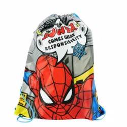 Gymnastikpåse  43x33cm - Gympapåse Spindelmannen Spiderman