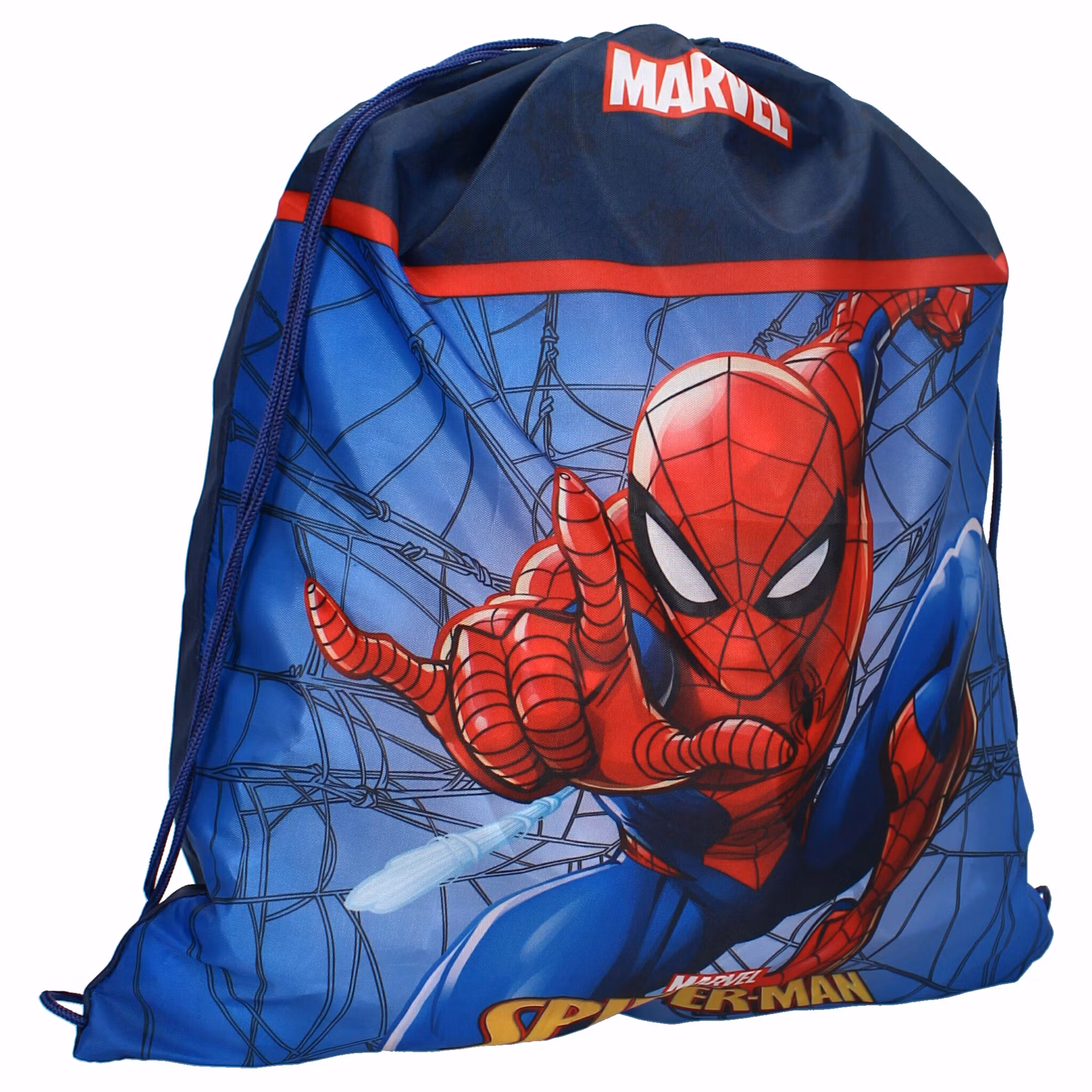 Gymnastikpåse - 44x37cm Gymbag - Spiderman Spindelmannen