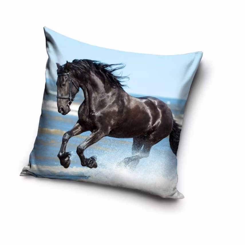 Kuddfodral 40 x 40cm - Svart Hingst