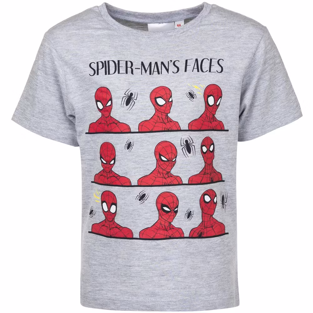 T-shirt kort ärm - Grå - Spindelmannen