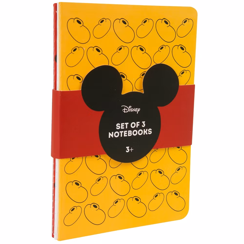 Anteckningsbok 3-pack - Musse Pigg