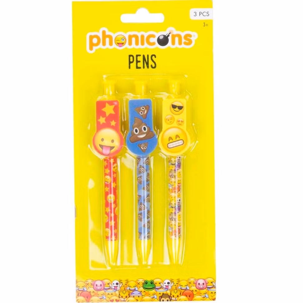 Kulspetspenna 3-pack - Emojis