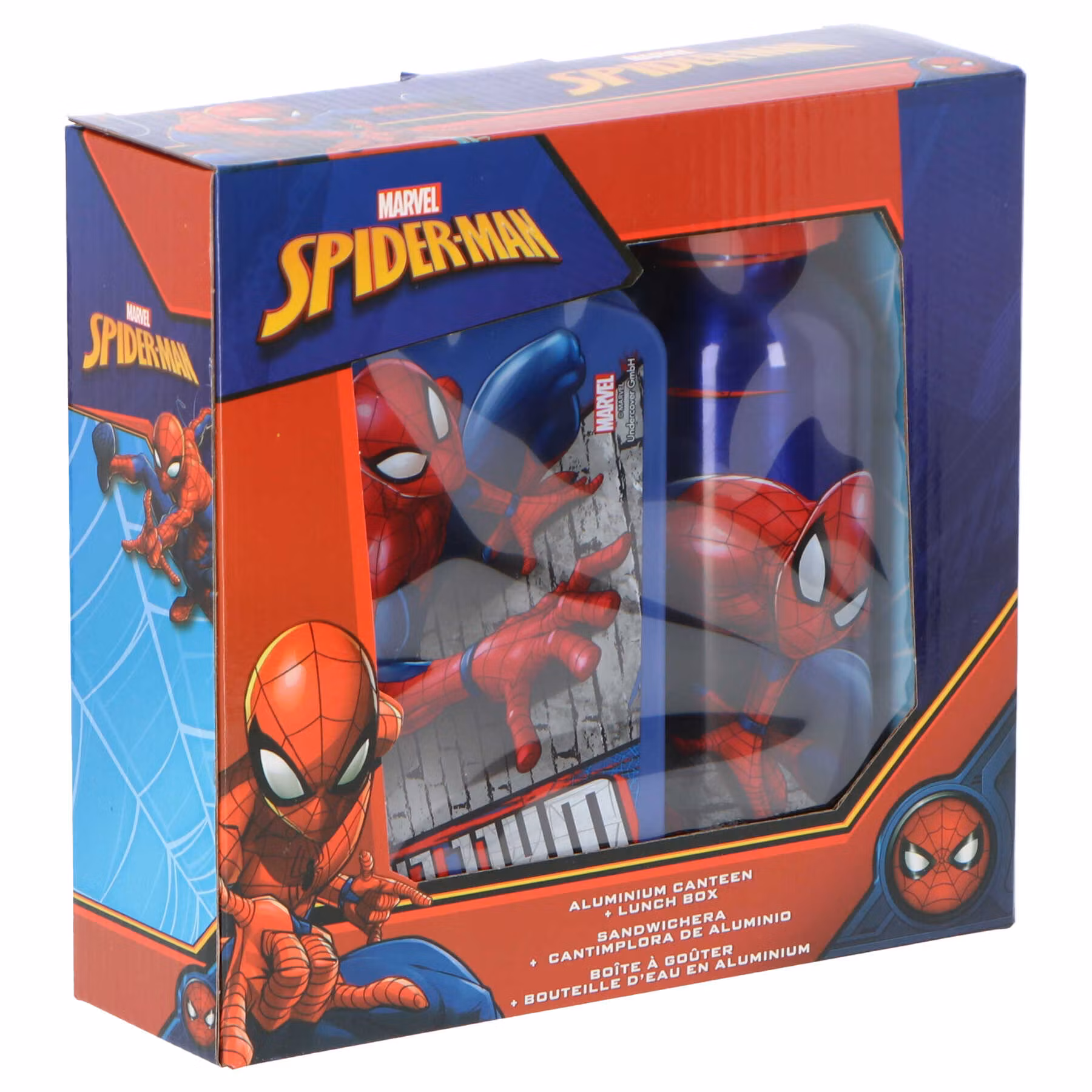 Matlåda och vattenflaska - Spiderman