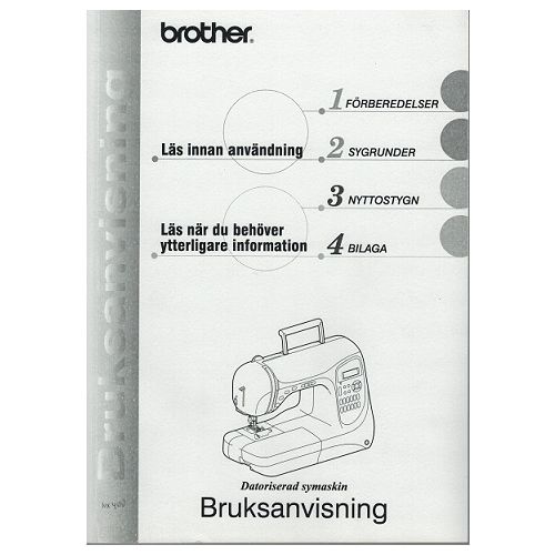 Svensk manual till Brother NX-600