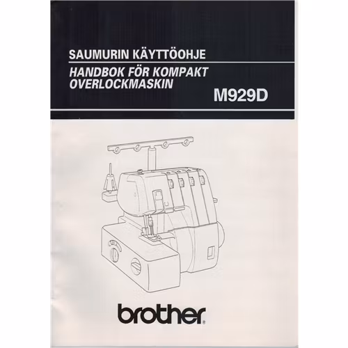 Svensk manual till Brother Overlock M929D