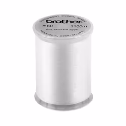 Brodyr-undertråd 1.100m - VIT