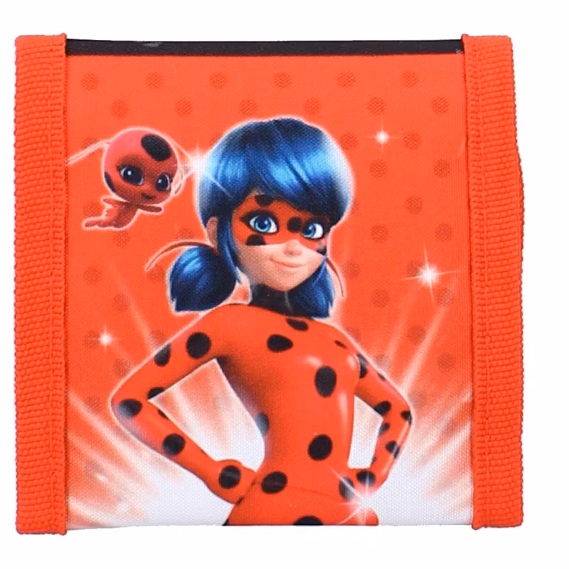 Barn- plånbok 10x10 cm Barnplånbok - Miraculous Ladybug