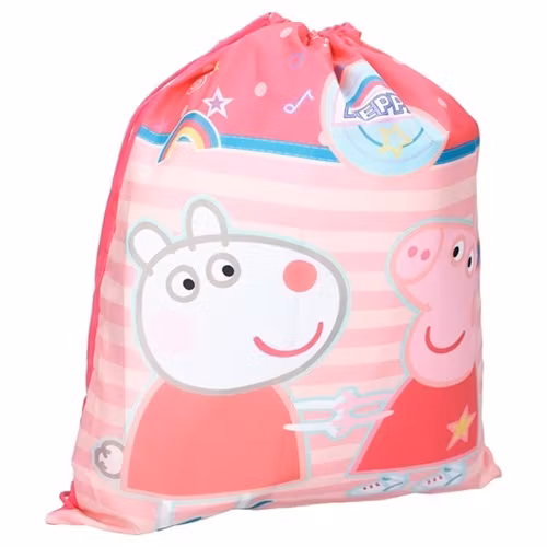 Gymnastikpåse 44x37cm Gymbag Gympapåse - Greta Gris