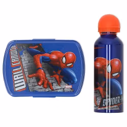 Matlåda och vattenflaska - Spiderman