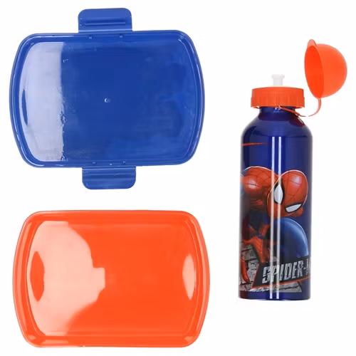 Matlåda och vattenflaska - Spiderman