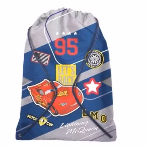 Gymnastikpåse 43x33cm - Gympapåse Cars