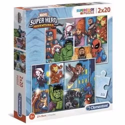 Pussel 2x20 bitar - Super Hero