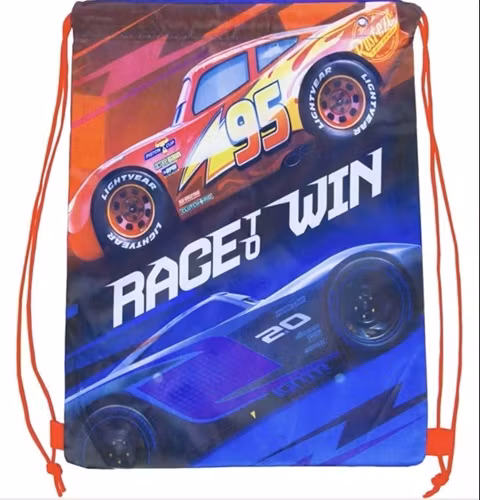 Gymnastikpåse 38x29cm - Cars