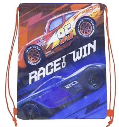 Gymnastikpåse 38x29cm - Cars