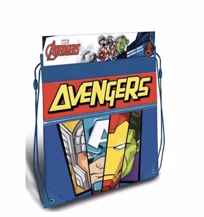 Gymnastikpåse 38x30cm - Gympapåse Avengers