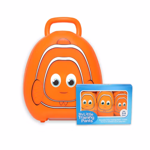 My Carry Potty potte til barn & Pottetreningsbukser - Klovnefisk