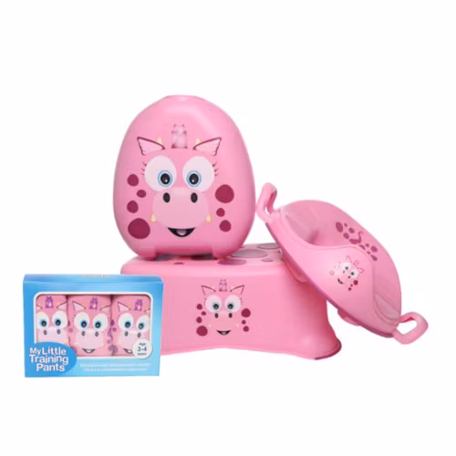 My Carry Potty Pottetreningssett & Toalettsett Rosa Drage