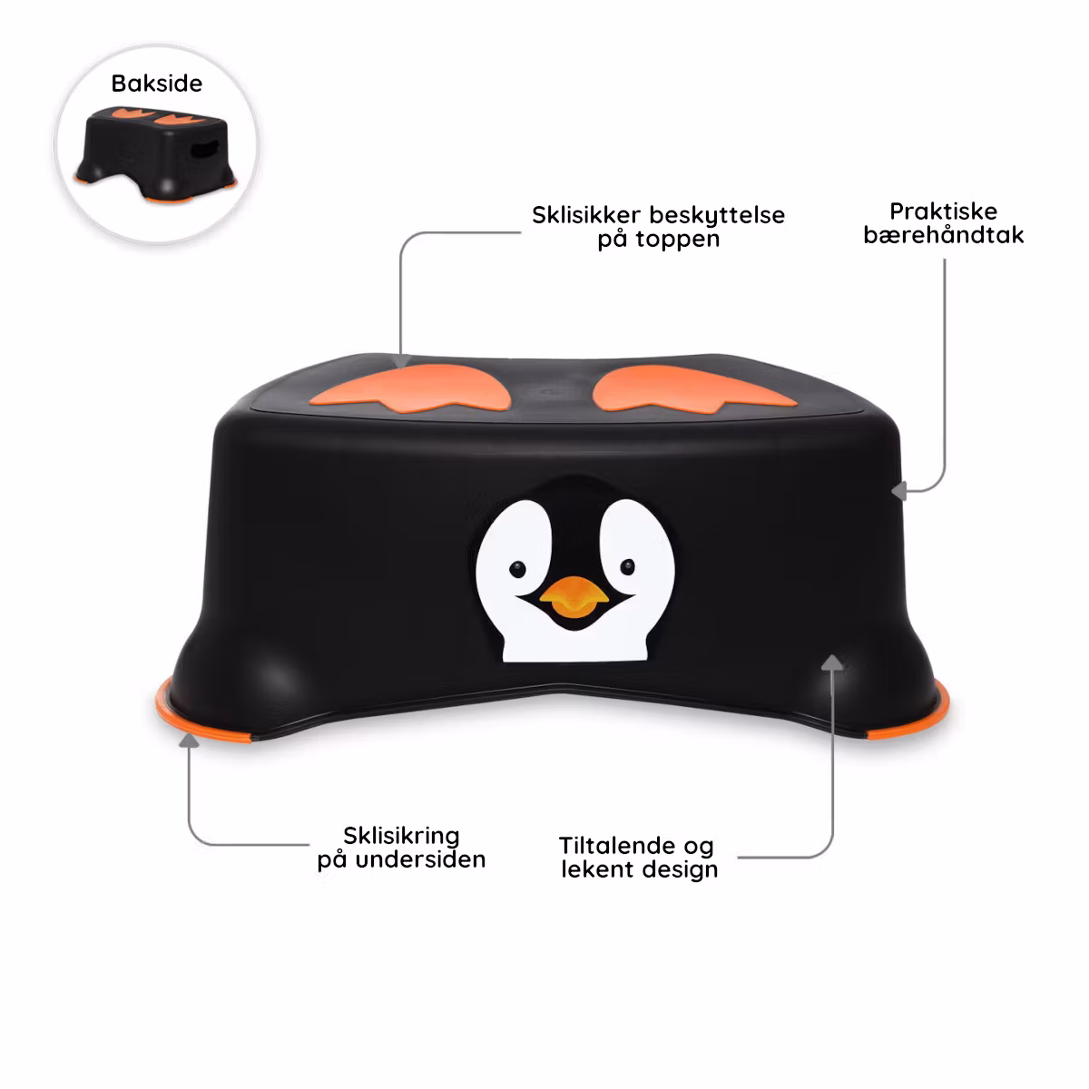 Set med toasits & barnpall My Carry Potty Pingvin