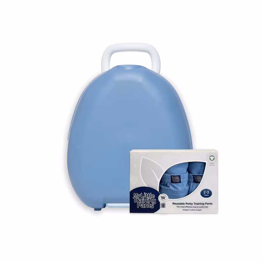 My Carry Potty Pastellblå & Pottetreningsbukser
