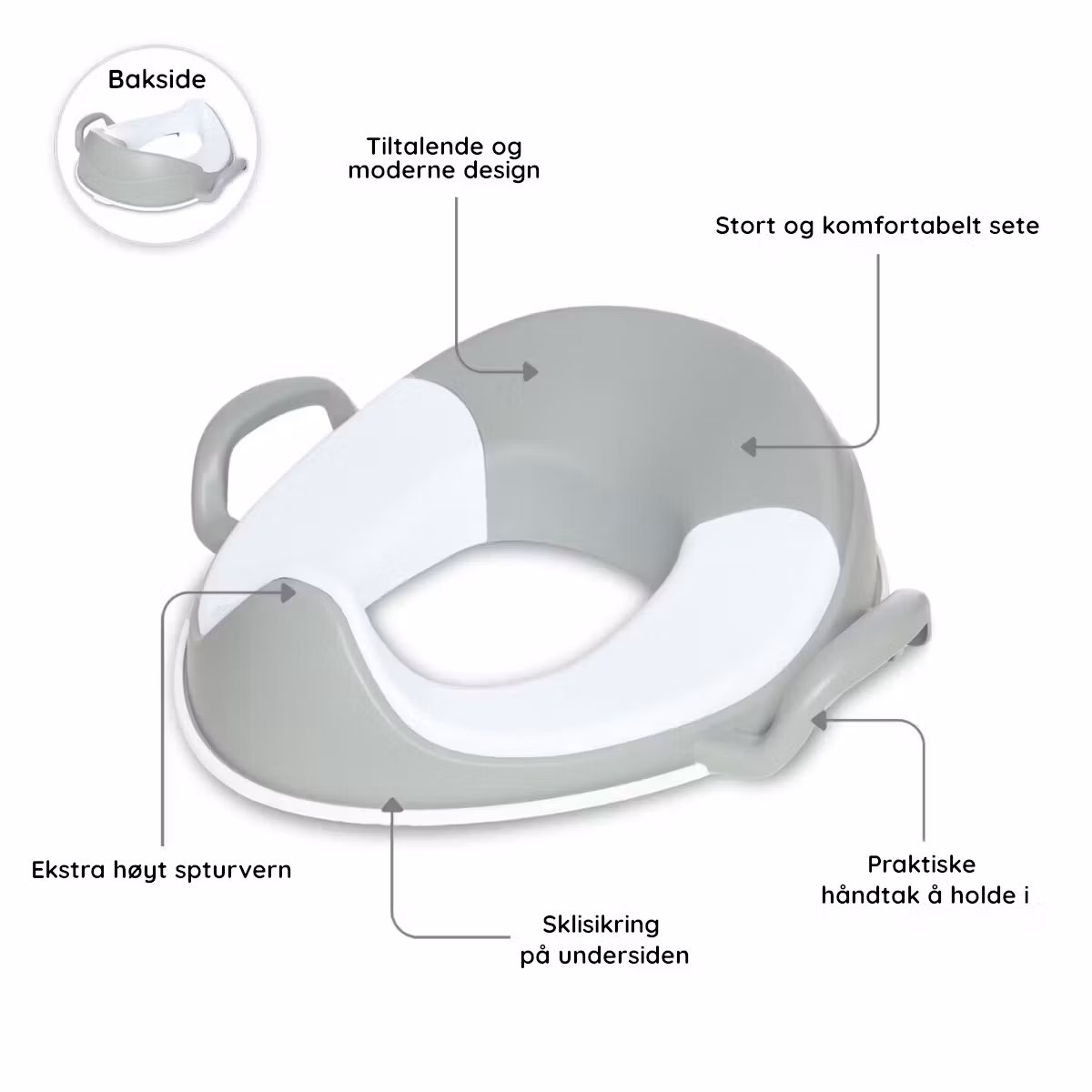 My Carry Potty Pottetreningssett & Toalettsett Pastellgrå