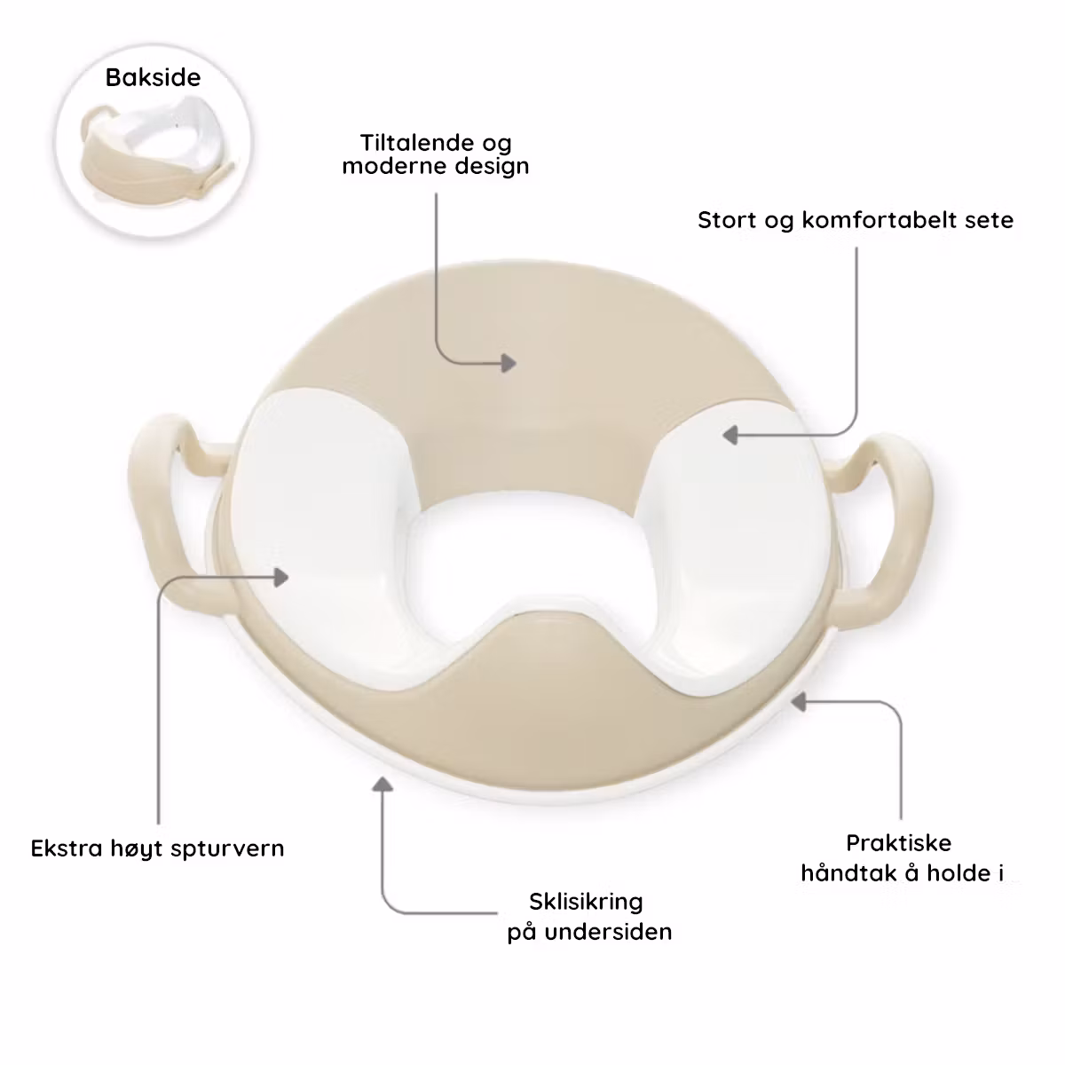 My Carry Potty Pottetreningssett & Toalettsett Naturlig beige