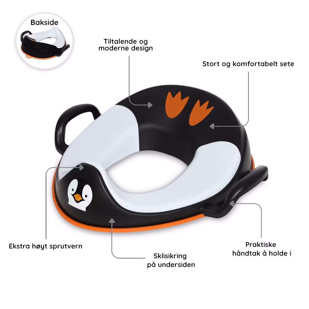 My Carry Potty Toalettsete til barn Pingvin