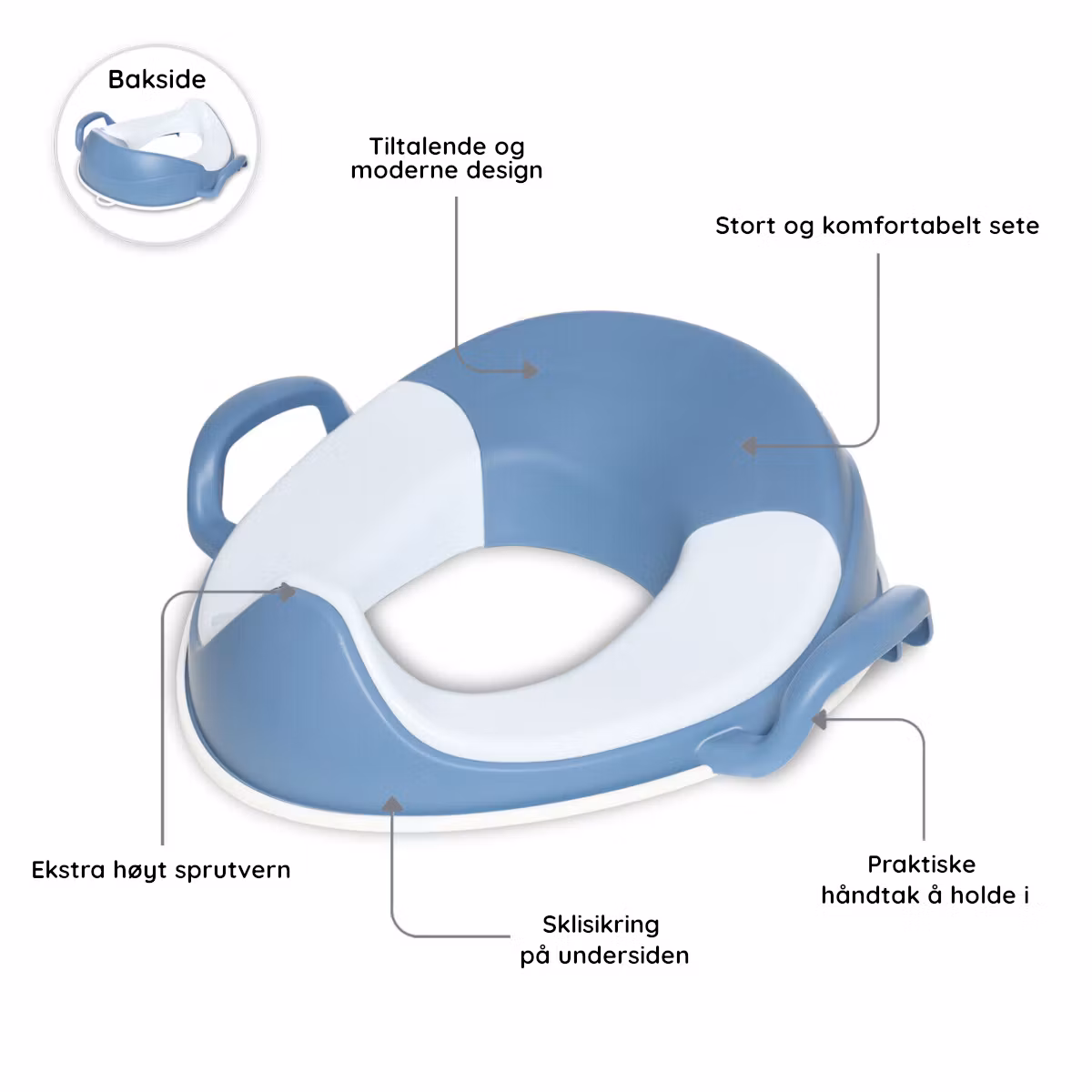 My Carry Potty Toalettsete til barn Pastellblå