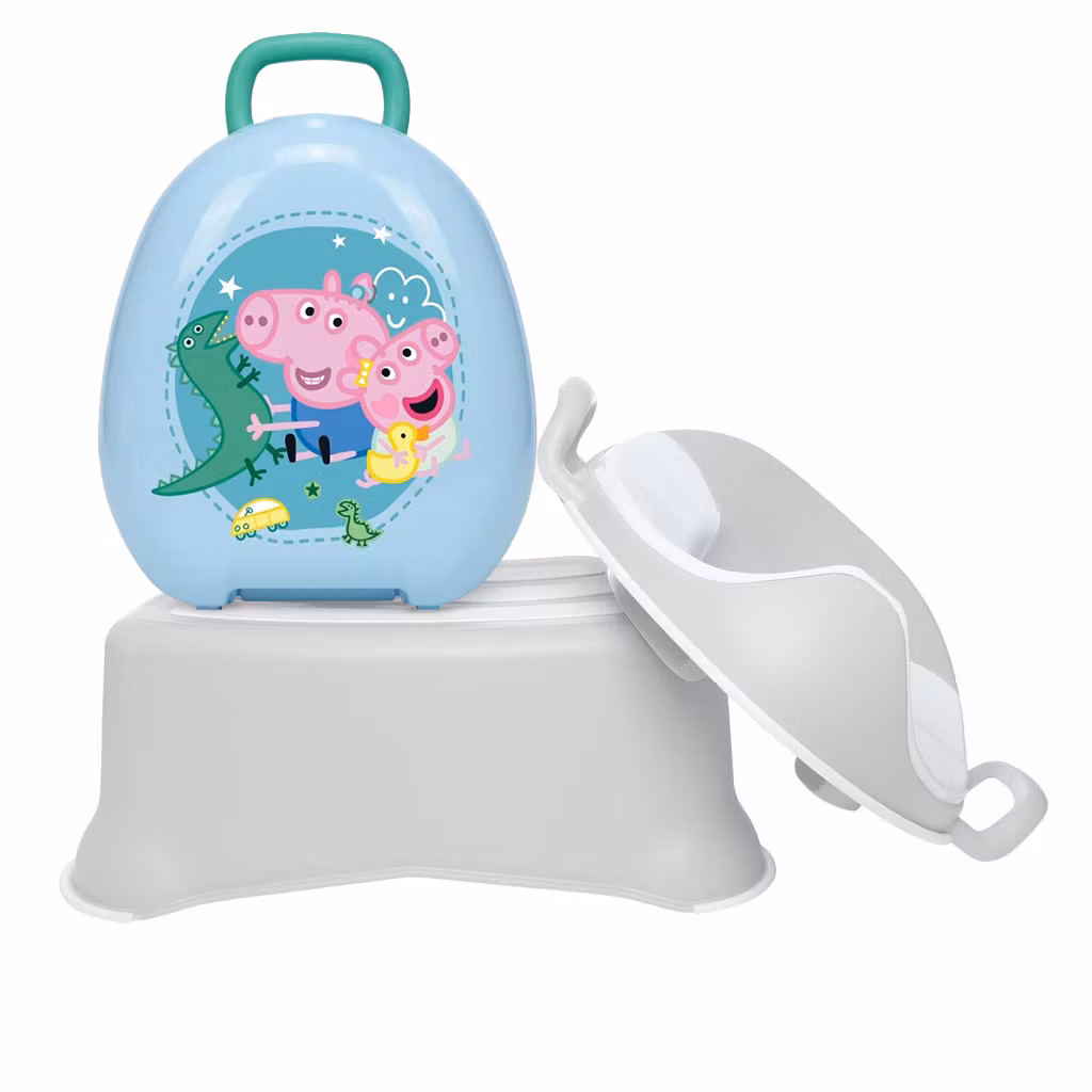 My Carry Potty Potte, Toalettsete & Skrakk - Pottetreningssett til barn Peppa Gris blå