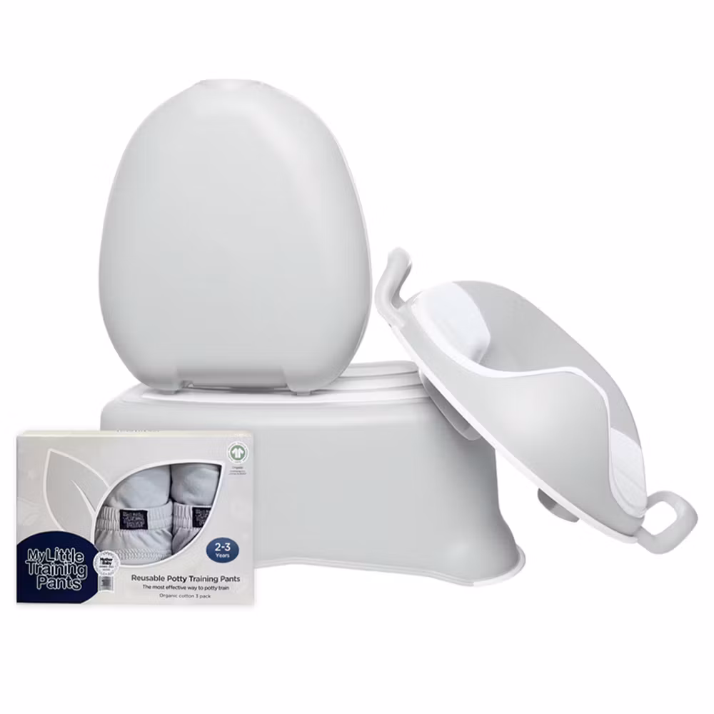 My Carry Potty Potte, Toalettsete, Skrakk & Pottetreningsbukser til barn - Pottetreningssett & Toalettsett Pastellgrå