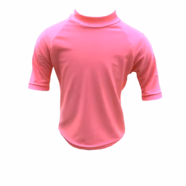 Enfärgade badtröjor med kort eller lång ärm 7-12 år