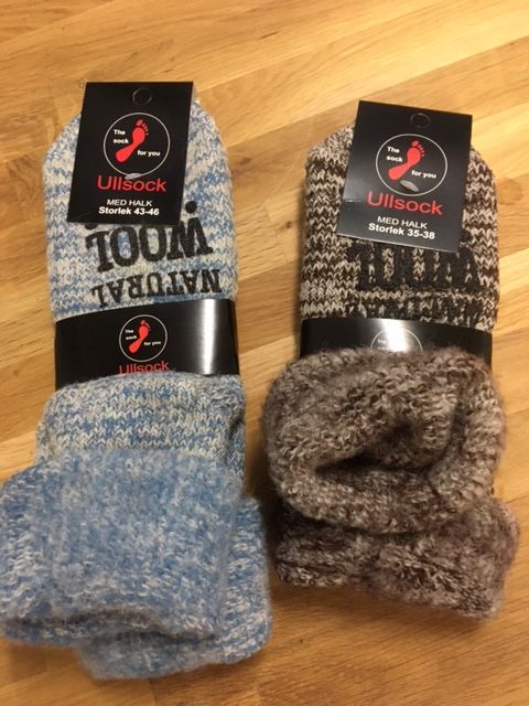 Halksocka i ull