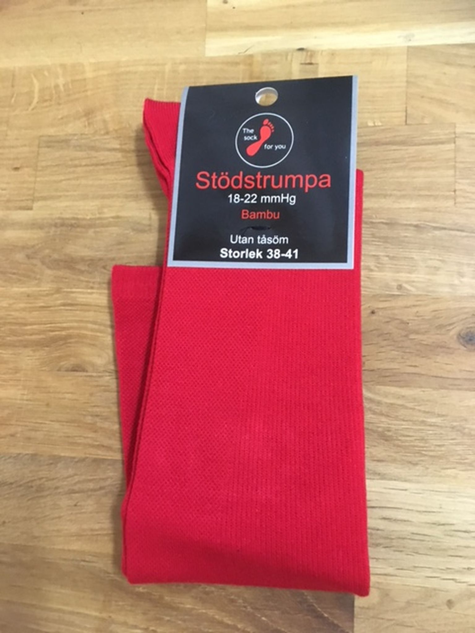 Stödstrumpa bambu - utan tåsöm