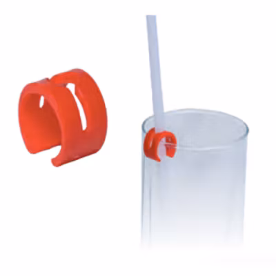 Sugrörshållare - röd