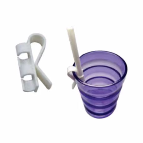 Sugrörshållare - vit